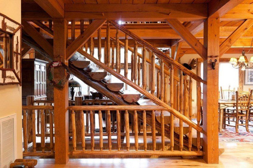 Drvene stepenice na drugom katu, opcije za fotografije