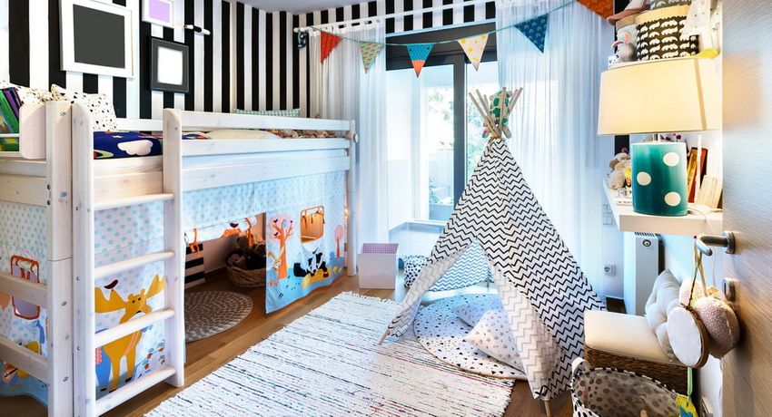 Dječji krevet na kat: ideje za stvaranje ugodnog kutka za djecu