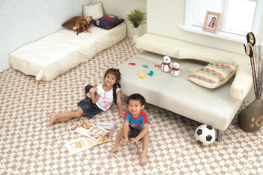Mekani pod za dječje sobe: lijep, udoban i siguran