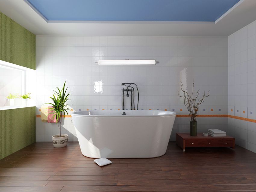 Za i protiv spuštenih stropova u kupaonici: fotografije i savjeti