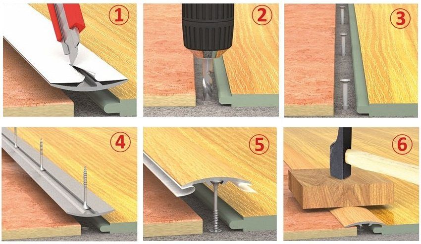Stanice za pločice i laminat: kako ih staviti između slojeva