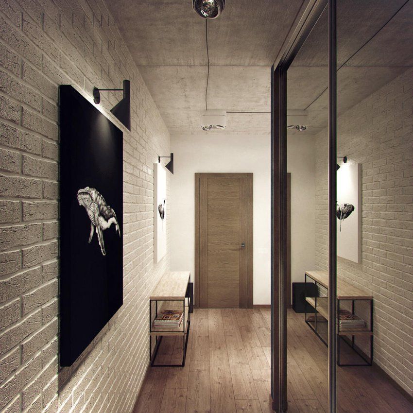 Hodnik u malom hodniku: kako kombinirati udobnost i funkcionalnost