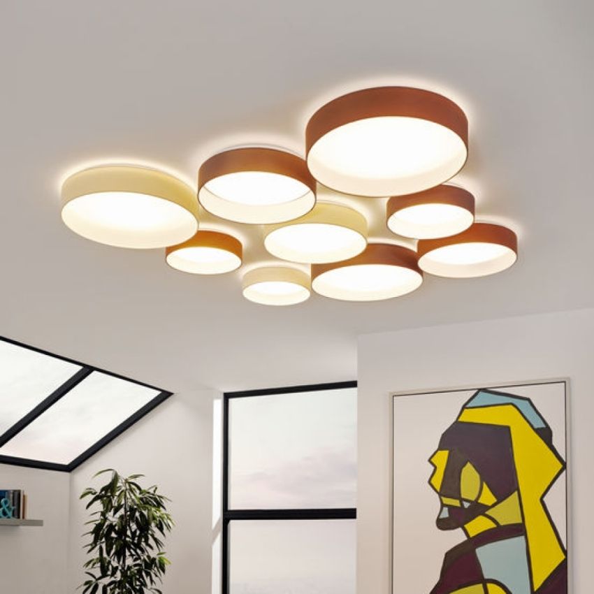 LED stropni lusteri za dom, njihov uređaj i preporuke za odabir